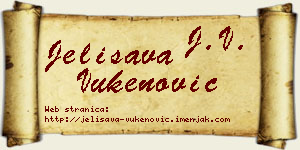 Jelisava Vukenović vizit kartica